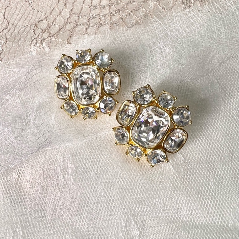 Vintage Christian Dior crystal earrings